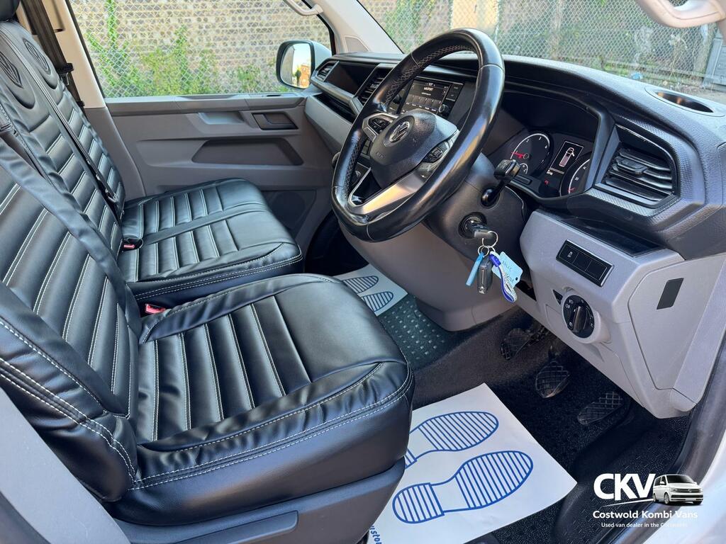 Volkswagen Transporter T6.1 2.0 Tdi 110 Swb Highline 6 Seat Kombi Van White #6