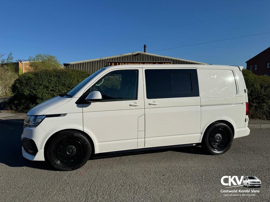 Volkswagen Transporter T6.1 2.0 Tdi 110 Swb Highline 6 Seat Kombi Van White #4