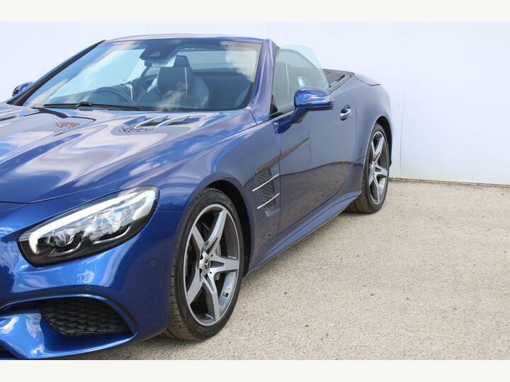 Mercedes-Benz SL Class 3.0 Sl400 V6 Amg Line Roadster G-tronic Euro 6 S Blue #4