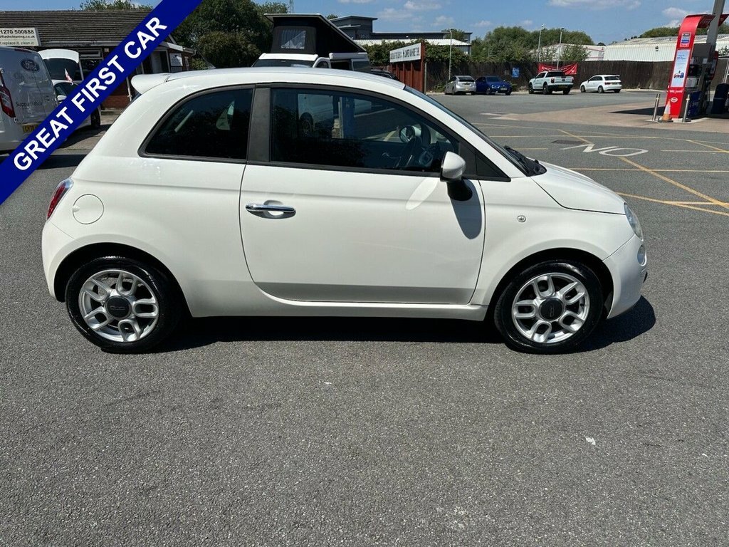 Fiat 500 Hatchback White #4