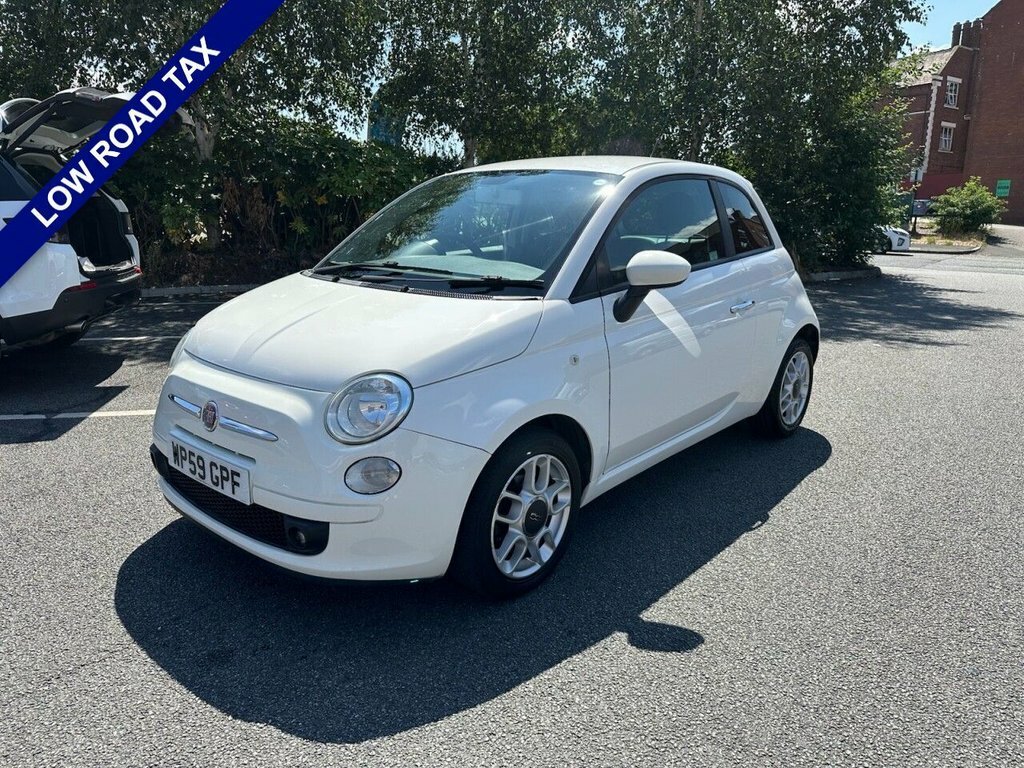 Fiat 500 Hatchback White #3