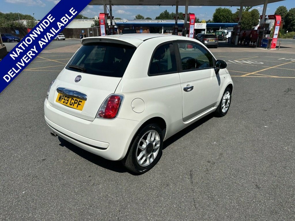 Fiat 500 Hatchback White #5