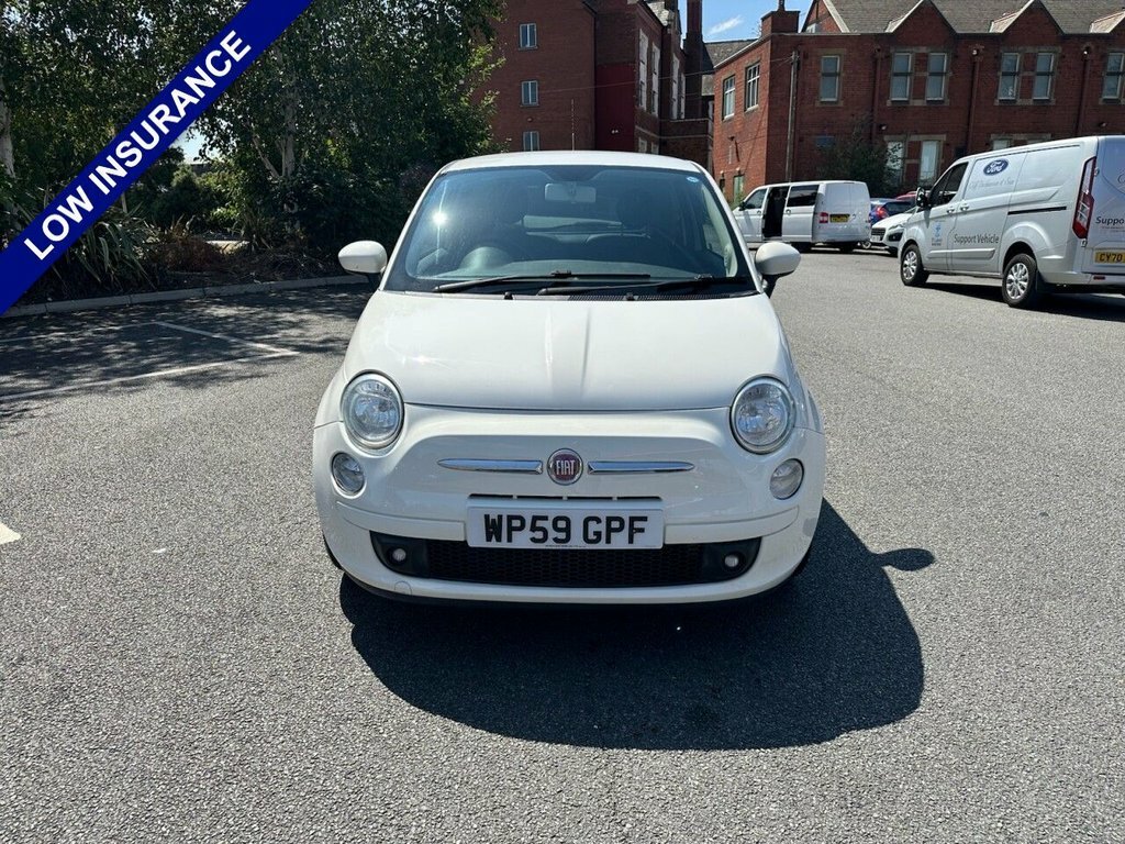 Fiat 500 Hatchback White #2