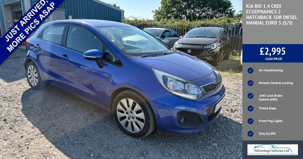 Kia RIO 1.1Crdi 9V 74Bhp Ecodynamics White #9