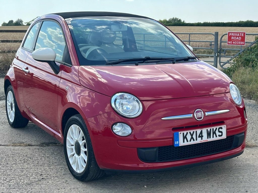 Fiat 500C Convertible Red #5