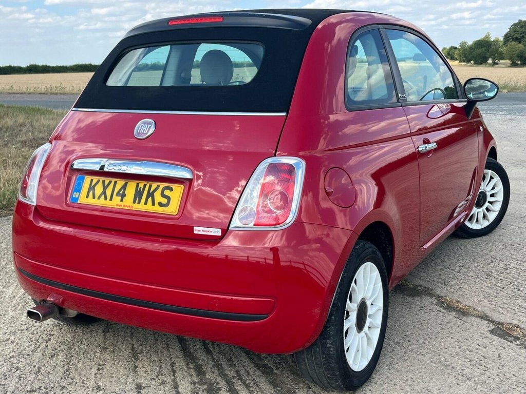 Fiat 500C Convertible Red #4