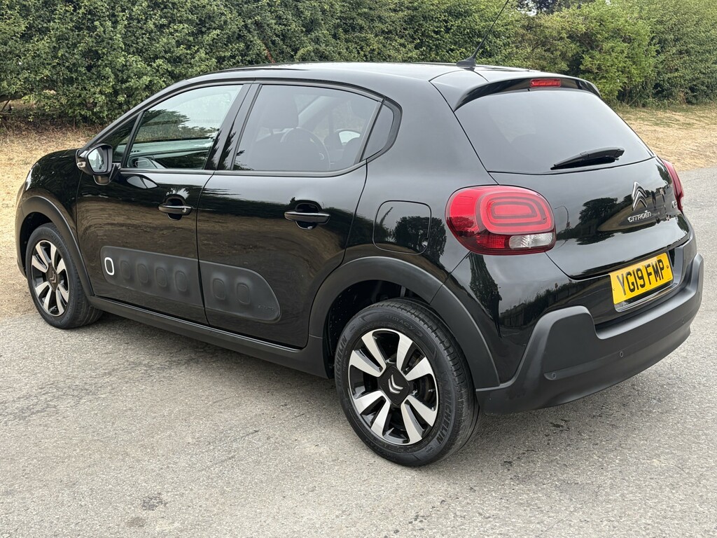 Citroen C3 Hatchback 1.2 Puretech Flair 2019 YG19FMP Black #4