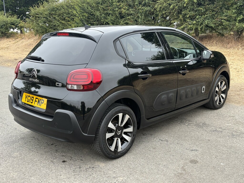 Citroen C3 Hatchback 1.2 Puretech Flair 2019 YG19FMP Black #6