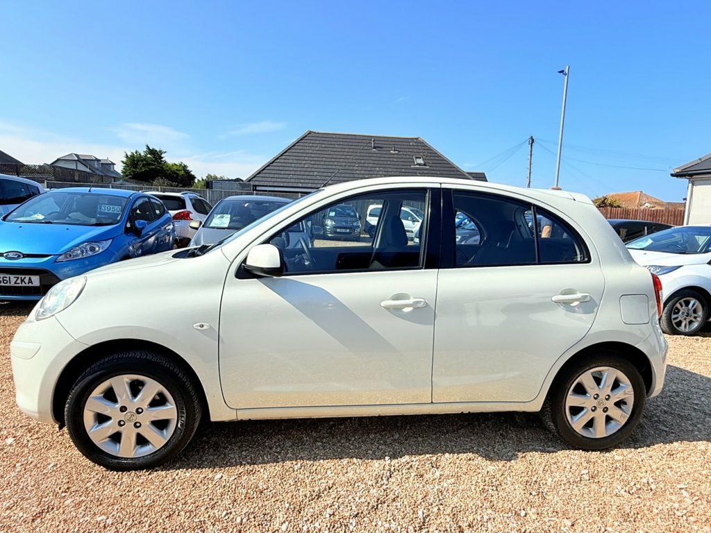Nissan Micra 1L Acenta White #5