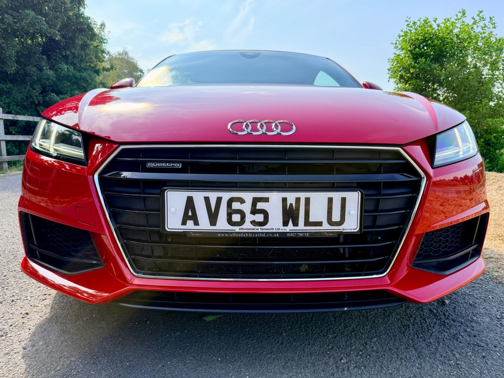 Audi TT 2.0 Tfsi S Line S Tronic Quattro Euro 6 Ss AV65WLU Red #6