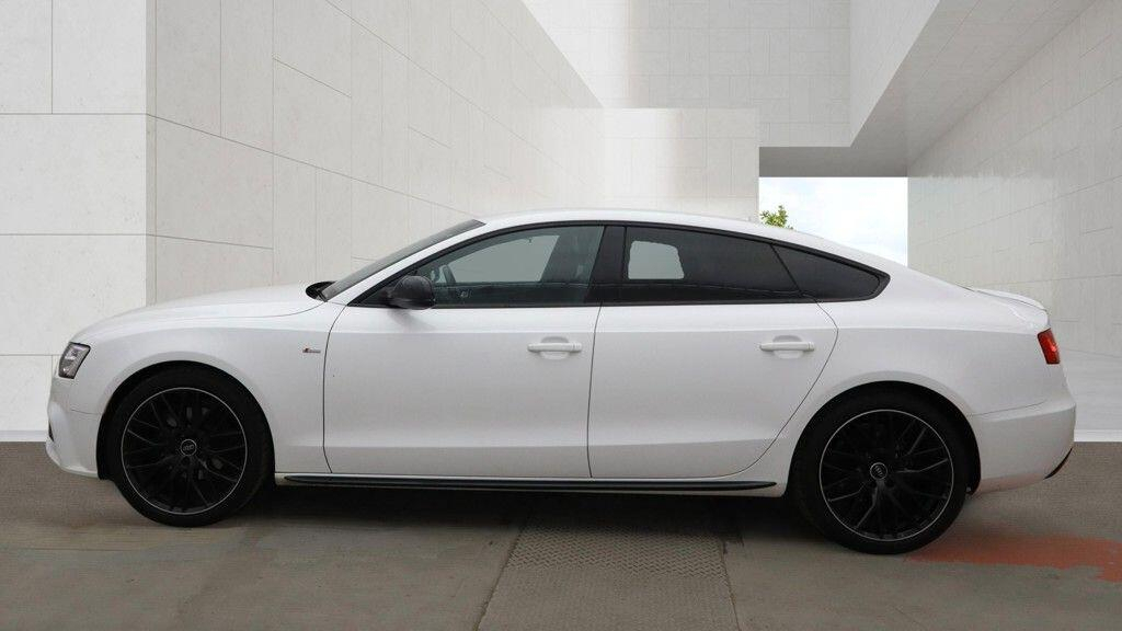 Audi A5 2.0 Tdi Black Edition Plus Sportback Multitronic E White #6