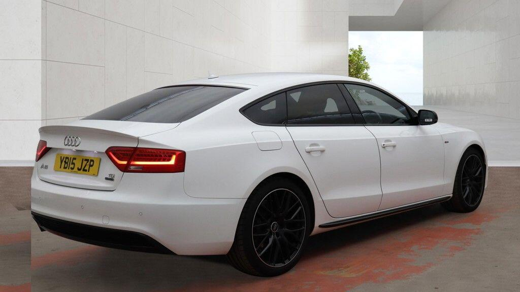 Audi A5 2.0 Tdi Black Edition Plus Sportback Multitronic E White #4