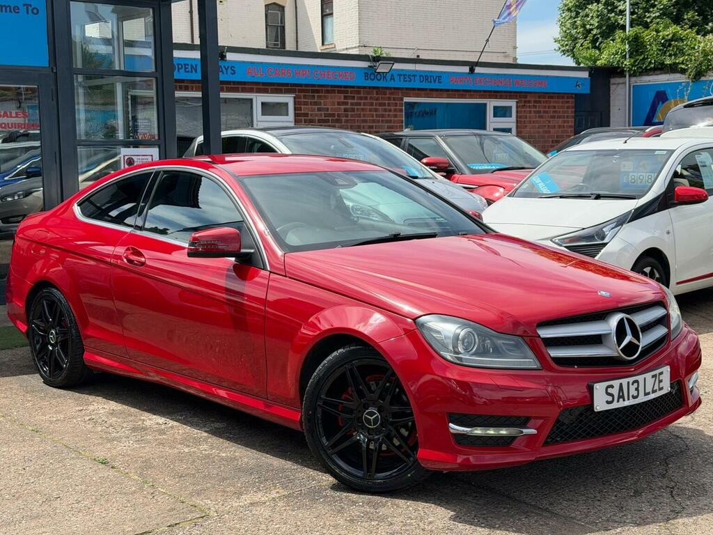 Mercedes-Benz C Class Coupe 1.6 C180 Blueefficiency Amg Sport Plus G-tro Red