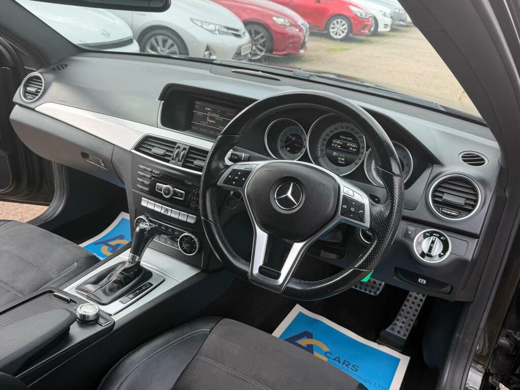Mercedes-Benz C Class Coupe 1.6 C180 Amg Sport Edition G-tronic Euro 6 Black #3