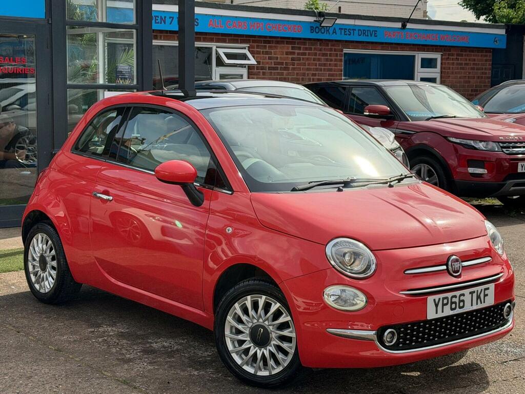 Fiat 500 Hatchback 1.2 Lounge Euro 6 Ss 201666 Pink