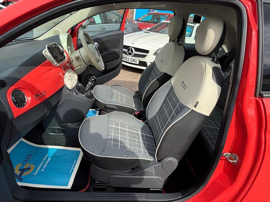 Fiat 500 Hatchback 1.2 Lounge Euro 6 Ss 201666 YP66TKF Pink #4