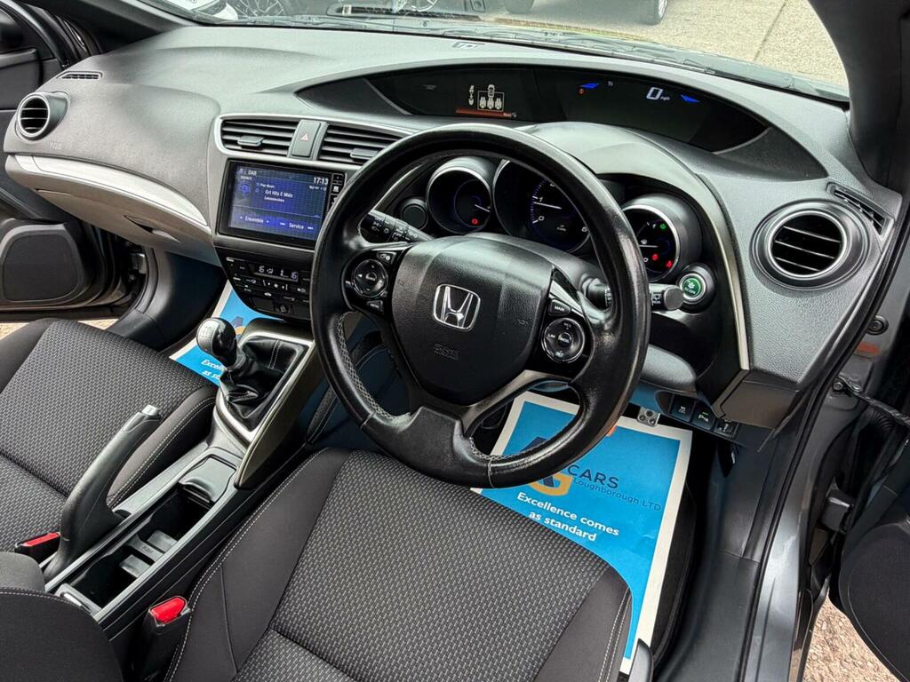 Honda Civic Hatchback 1.6 I-dtec Sport Euro 5 Ss 2015 AK65EZR Silver #3
