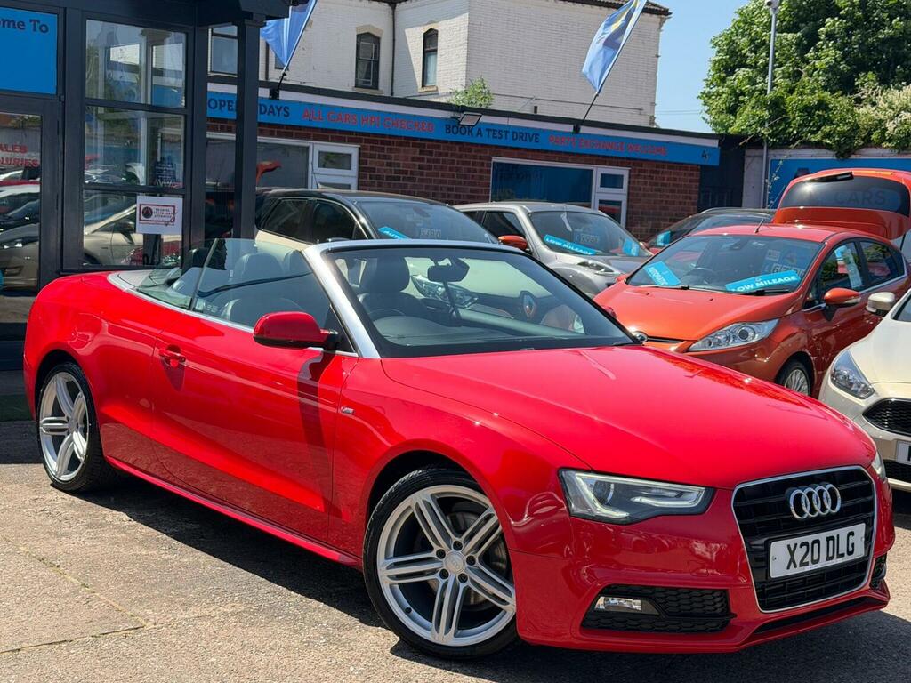 Audi A5 Convertible 2.0 Tdi S Line Special Edition Multitr Red