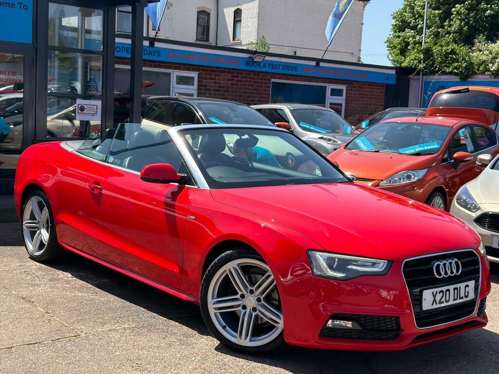 Audi A5 Convertible 2.0 Tdi S Line Special Edition Multitr Red