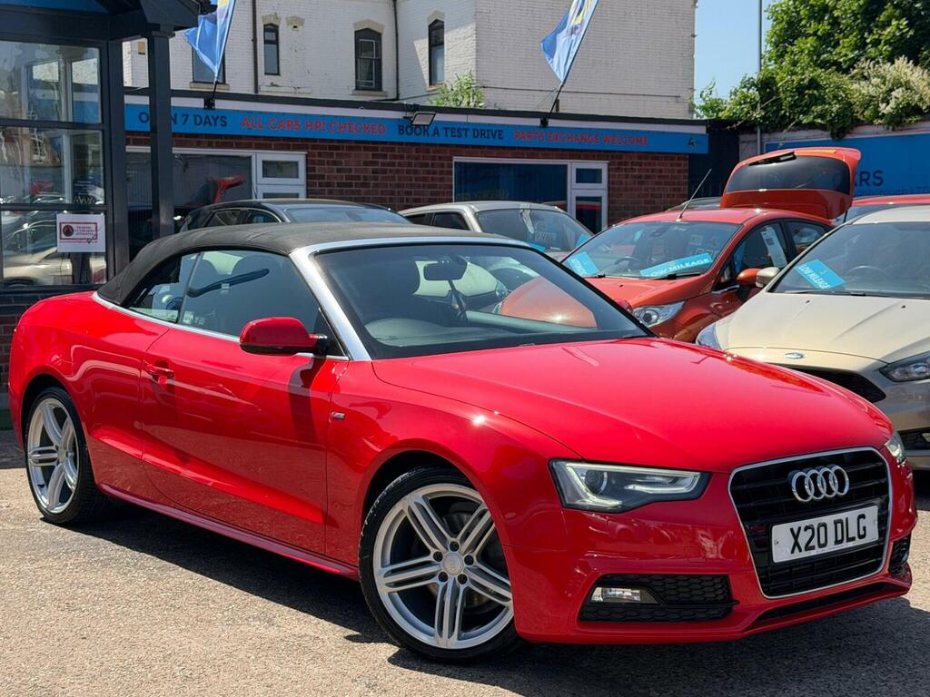 Audi A5 Convertible 2.0 Tdi S Line Special Edition Multitr Red #6