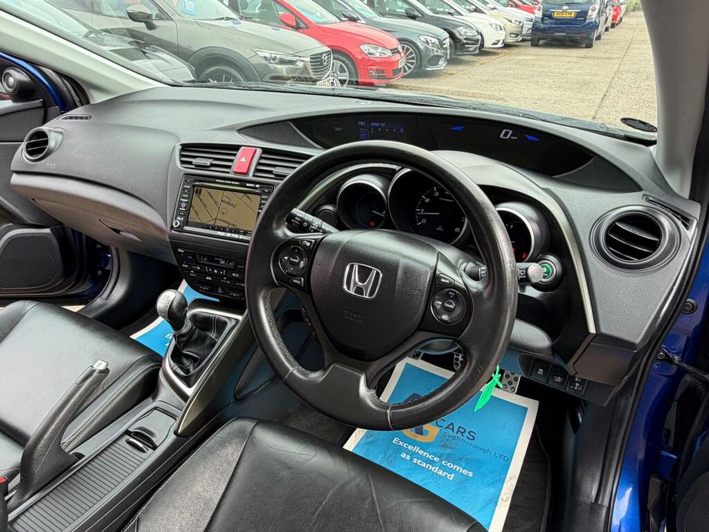 Honda Civic Hatchback 1.8 I-vtec Ex Euro 5 Ss 201212 Blue #4