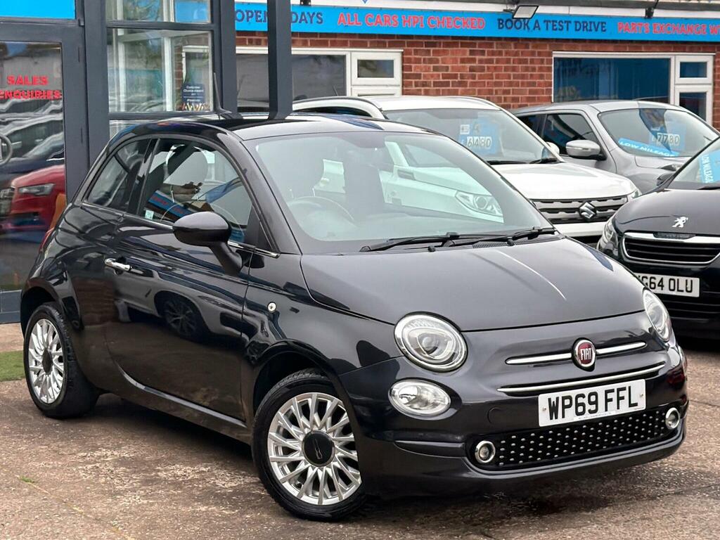 Fiat 500 Hatchback 1.2 Lounge Euro 6 Ss 201969 WP69FFL Black #2
