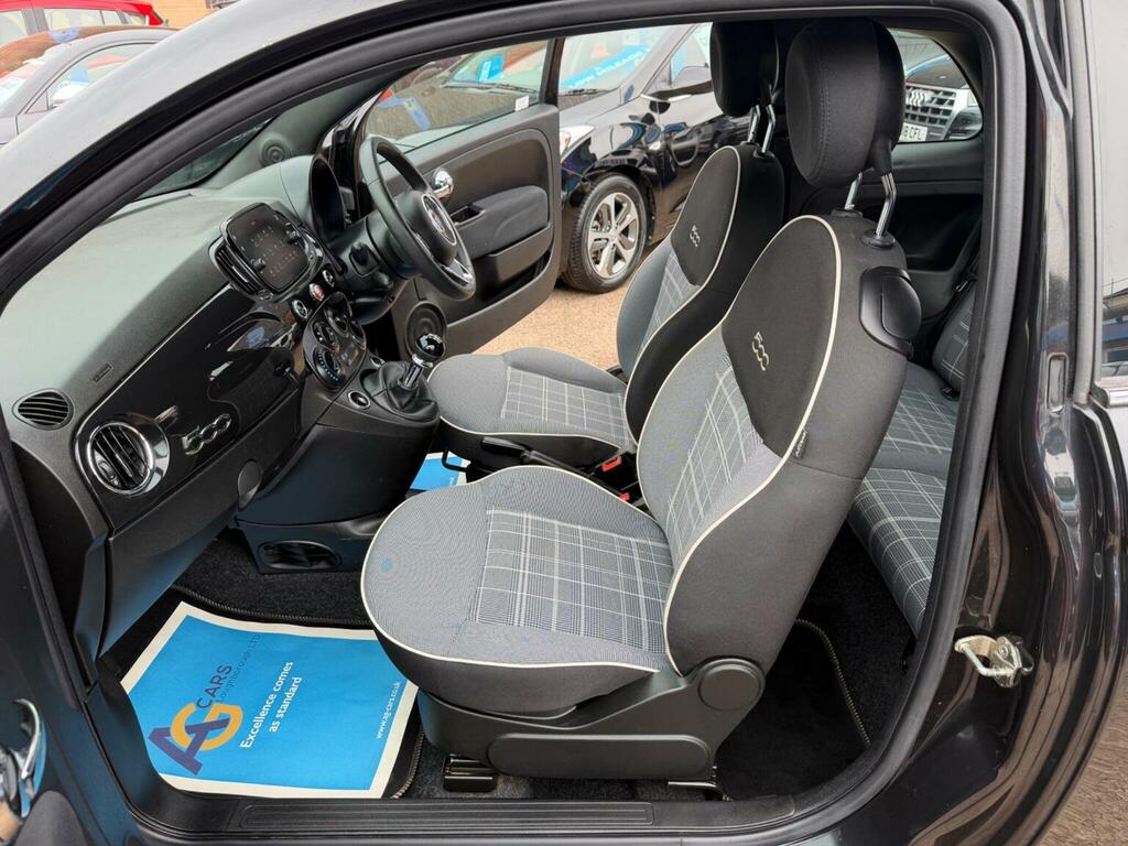 Fiat 500 Hatchback 1.2 Lounge Euro 6 Ss 201969 WP69FFL Black #5