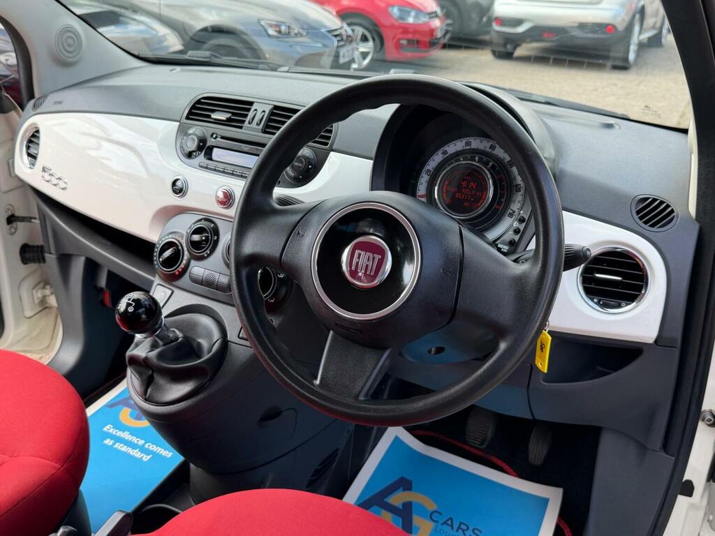 Fiat 500 Lounge White #3