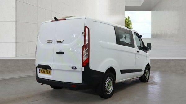 Ford Transit Custom 2.0 320 Ecoblue Crew YO19YLM White #2