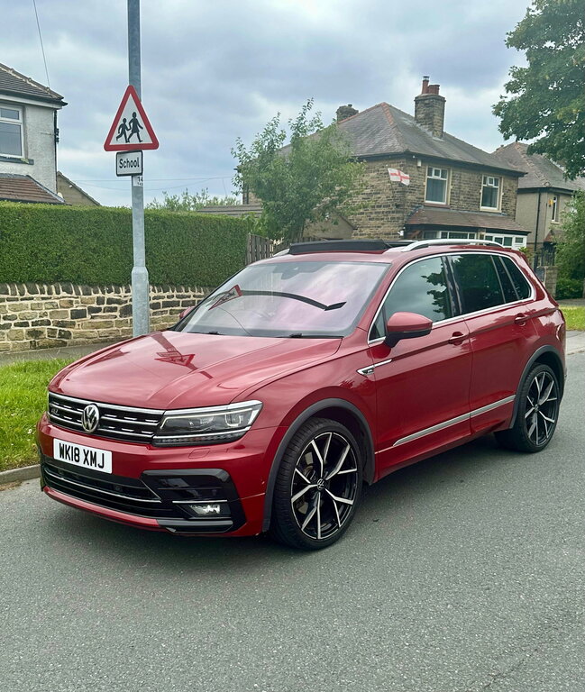 Volkswagen Tiguan 2.0 Tdi R-line Suv Dsg 4Motion Euro 6 WK18XMJ Red #6