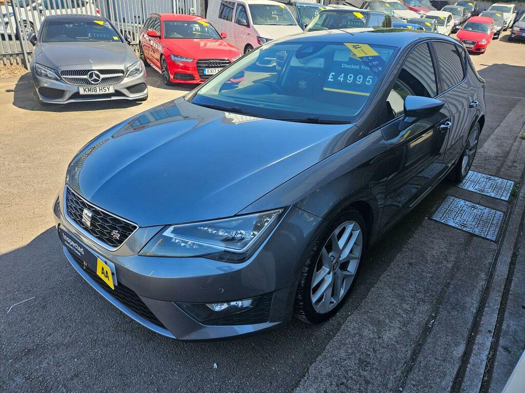 Seat Leon Hatchback 2.0 Tdi Cr Fr Dsg Euro 5 Ss 2015 LL15VNJ Grey #3