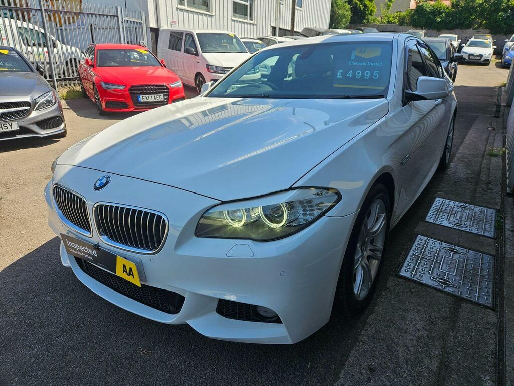 BMW 5 Series Saloon 2.0 520D M Sport Steptronic Euro 5 201 White #3