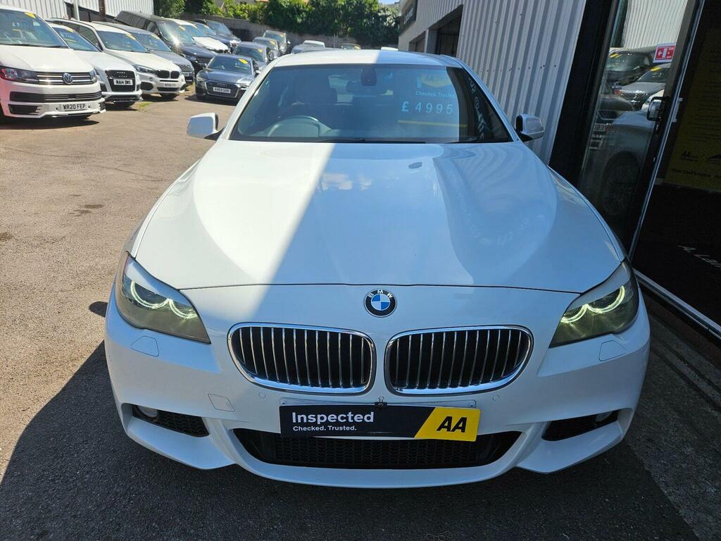 BMW 5 Series Saloon 2.0 520D M Sport Steptronic Euro 5 201 White #2