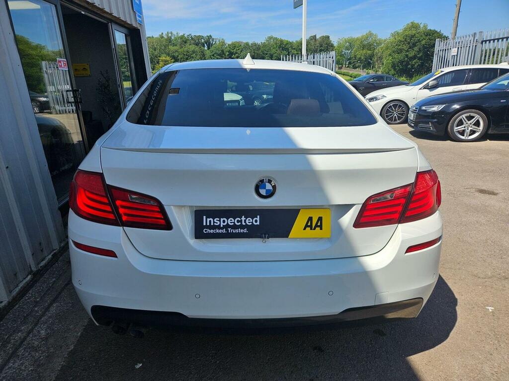 BMW 5 Series Saloon 2.0 520D M Sport Steptronic Euro 5 201 White #6