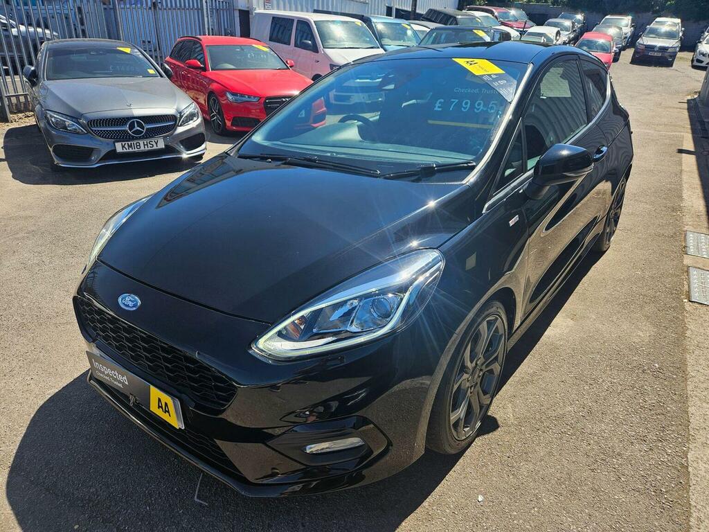Ford Fiesta Hatchback 1.0T Ecoboost St-line Euro 6 Ss RA18TZH Black #3