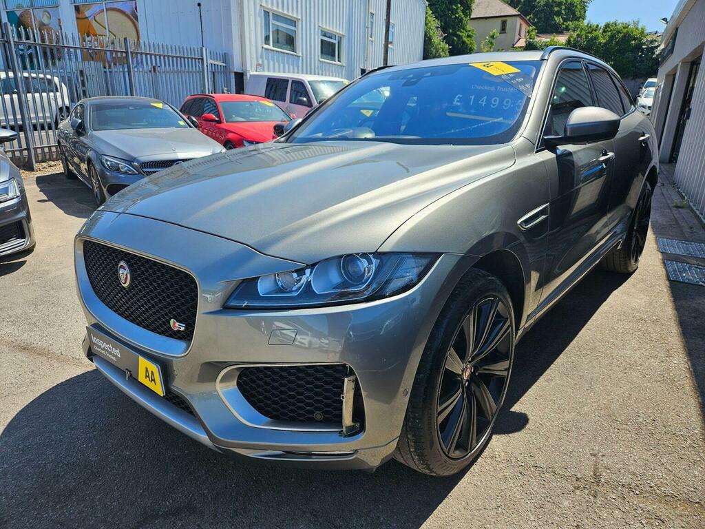 Jaguar F-Pace Suv 3.0 D300 V6 S Awd Euro 6 Ss 2017 Silver #3