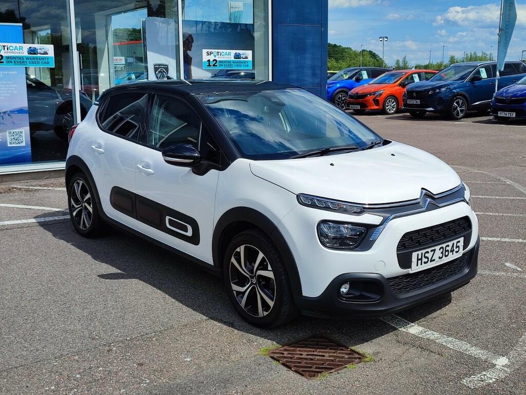 Citroen C3 1.2 Puretech Shine Plus HSZ3645 White