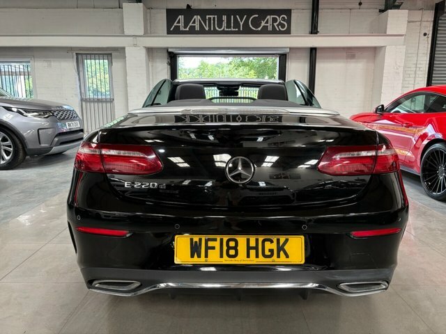 Mercedes-Benz E Class 2018 2.0 E220d Amg Line Cabriolet G-tro WF18HGK Black #4