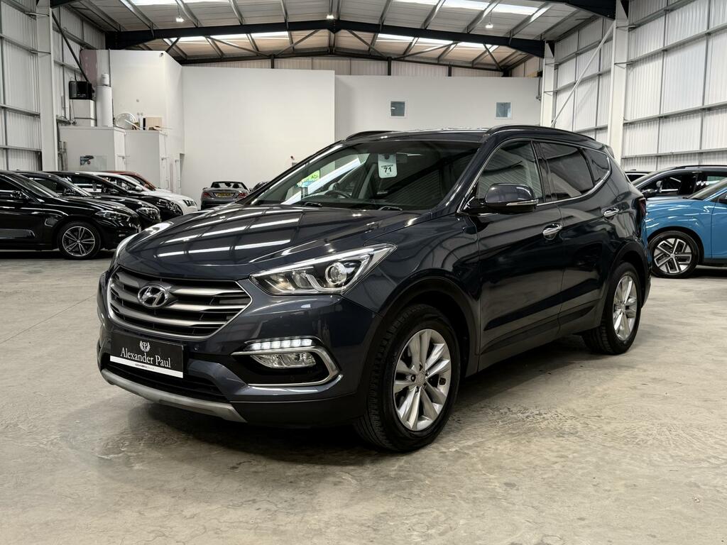 Hyundai Santa Fe 2.2 Crdi Blue Drive Premium Suv 4W ET18MJY Blue #3