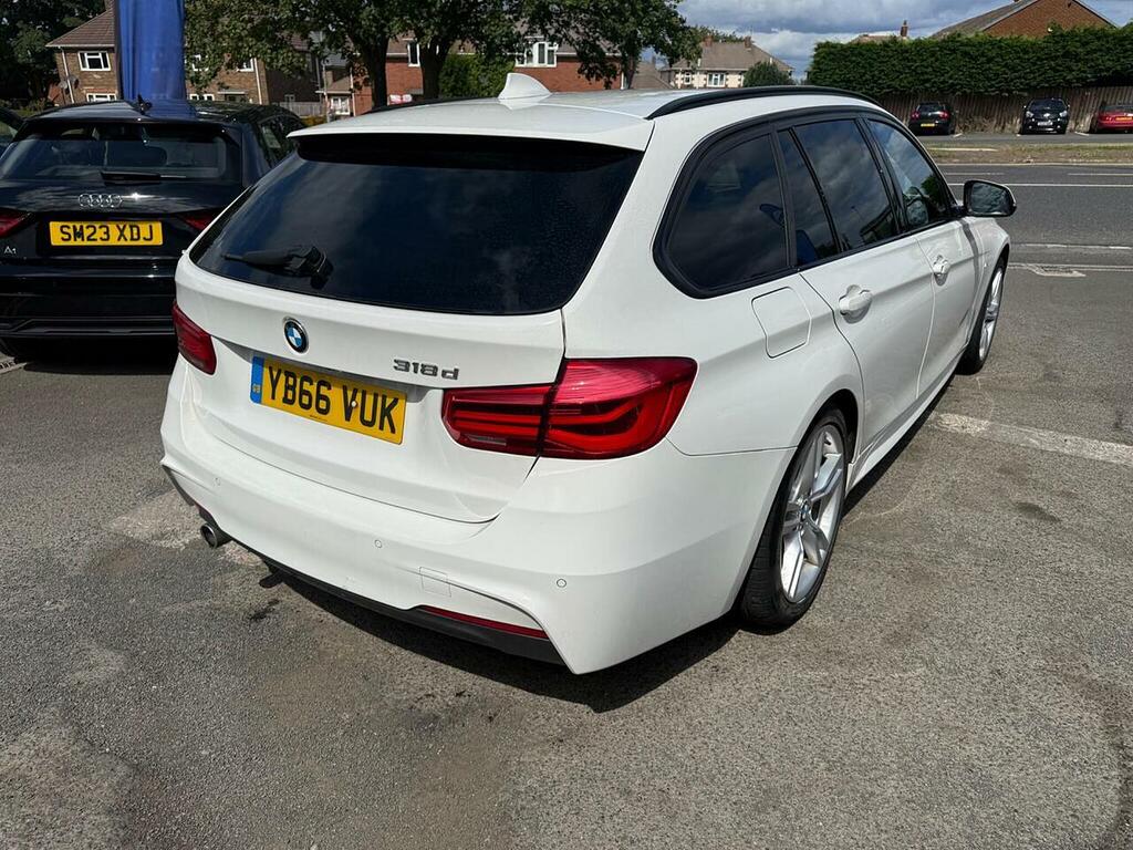 BMW 3 Series 2.0 318D M Sport Touring Euro 6 S White #6