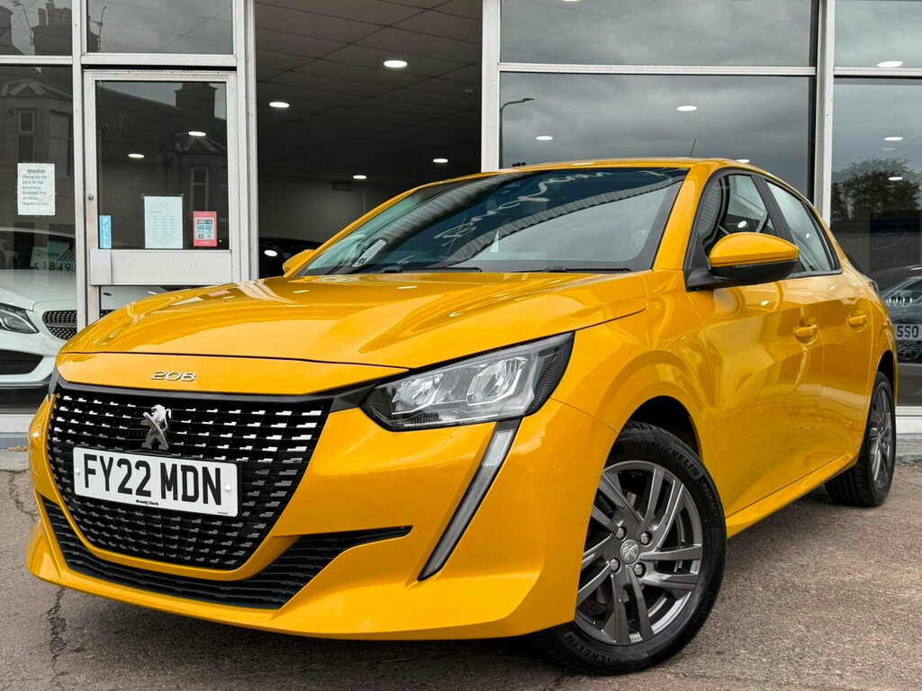 Peugeot 208 1.5 Bluehdi Active Premium Euro 6 Ss FY22MDN Yellow
