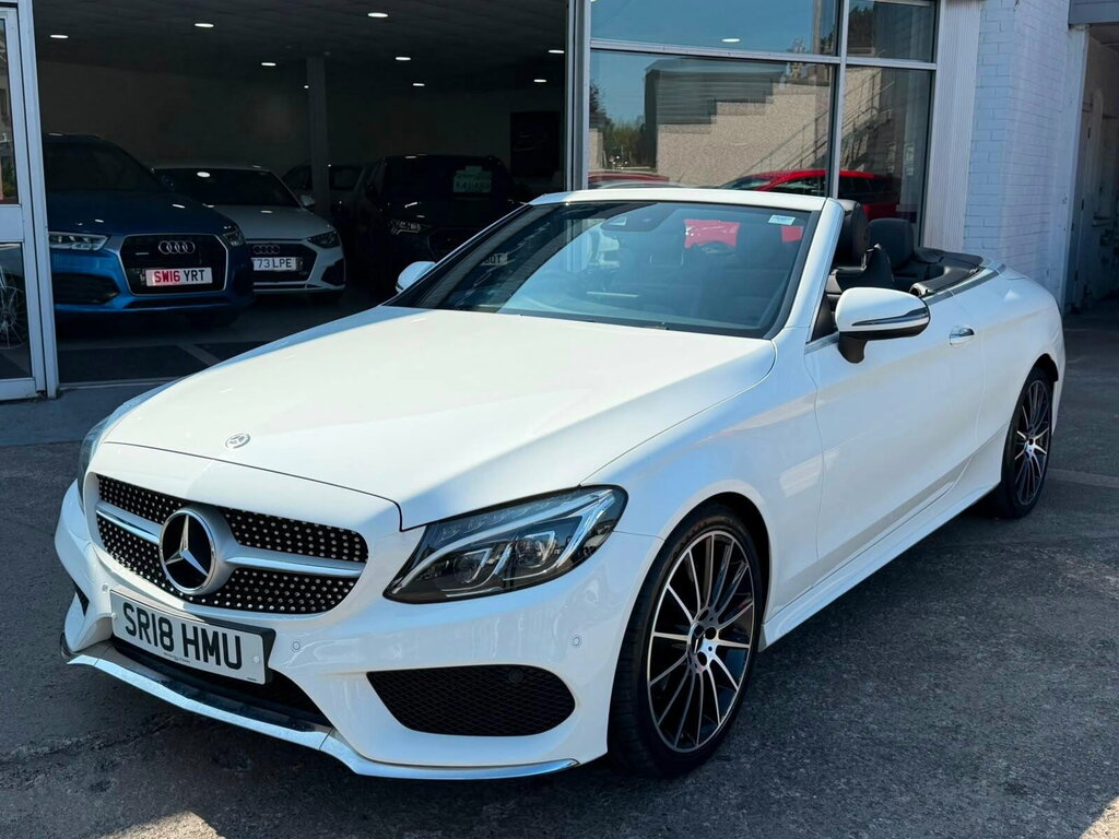 Mercedes-Benz C Class 2.1 C220d Amg Line Cabriolet G-tronic Euro 6 Ss White #6