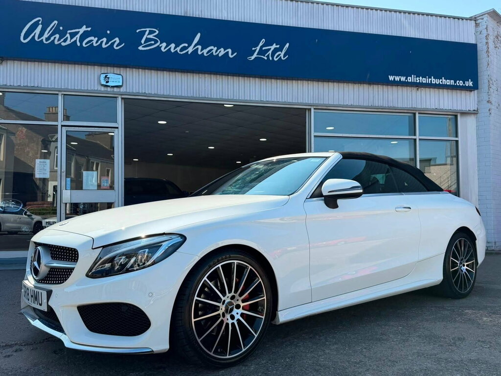 Mercedes-Benz C Class 2.1 C220d Amg Line Cabriolet G-tronic Euro 6 Ss White #3