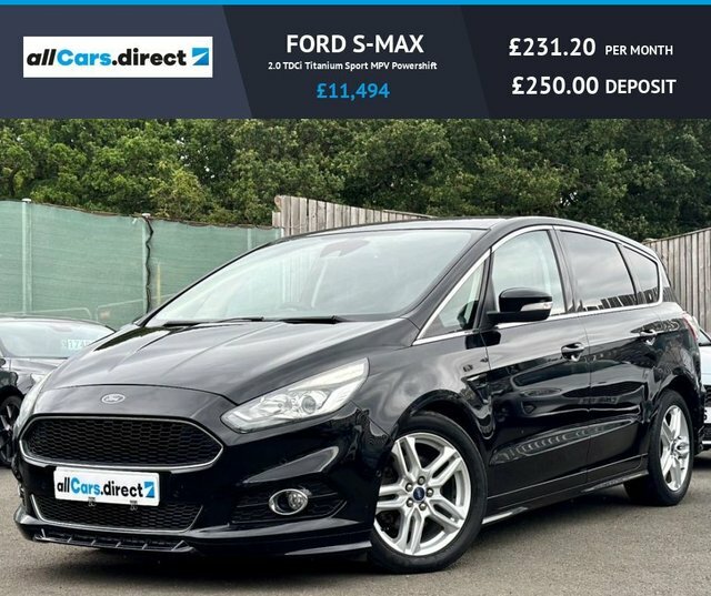 Ford S-Max 2.0 Tdci Titanium Sport Mpv Powershift Black