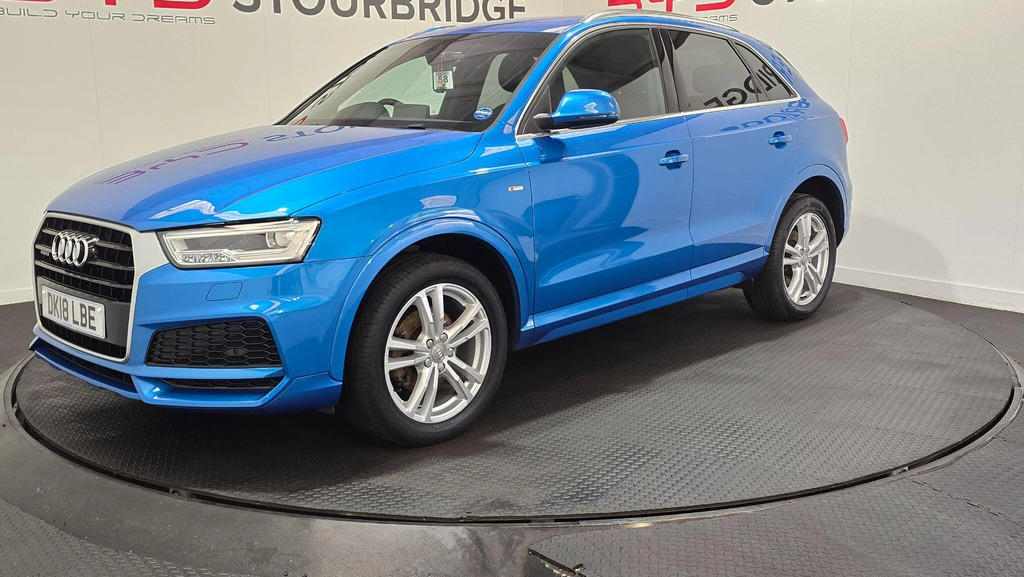 Audi Q3 2.0 Tdi S Line Edition Quattro Euro 6 Ss DK18LBE Blue #3
