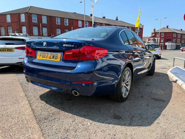 BMW 5 Series 2.0 520D Se Saloon Xdrive Euro 6 FD17ZWB Blue #3