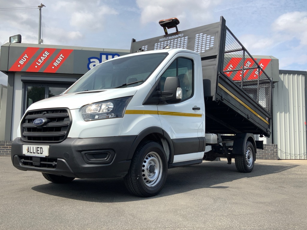 Ford Transit Custom 350 2.0 130 Bhp Alloy Caged Tipper Rwd Leade DN72BVA White #3