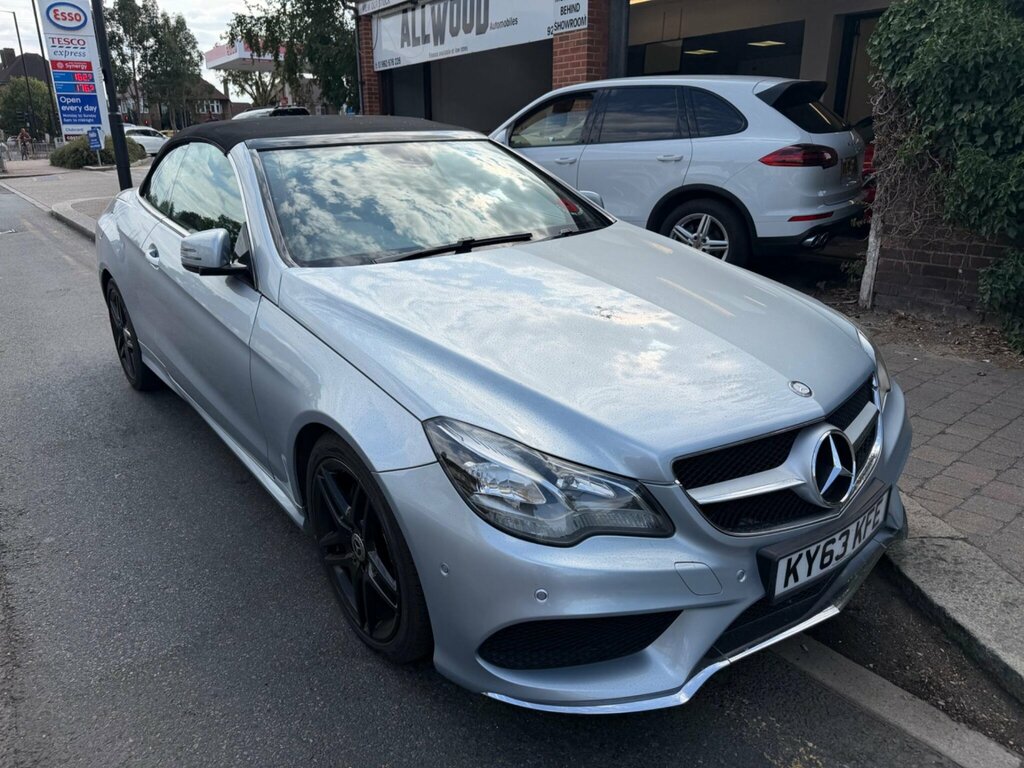 Mercedes-Benz E Class 3.0 E350d V6 Bluetec Amg Sport Cabriolet G-tronic Silver #4