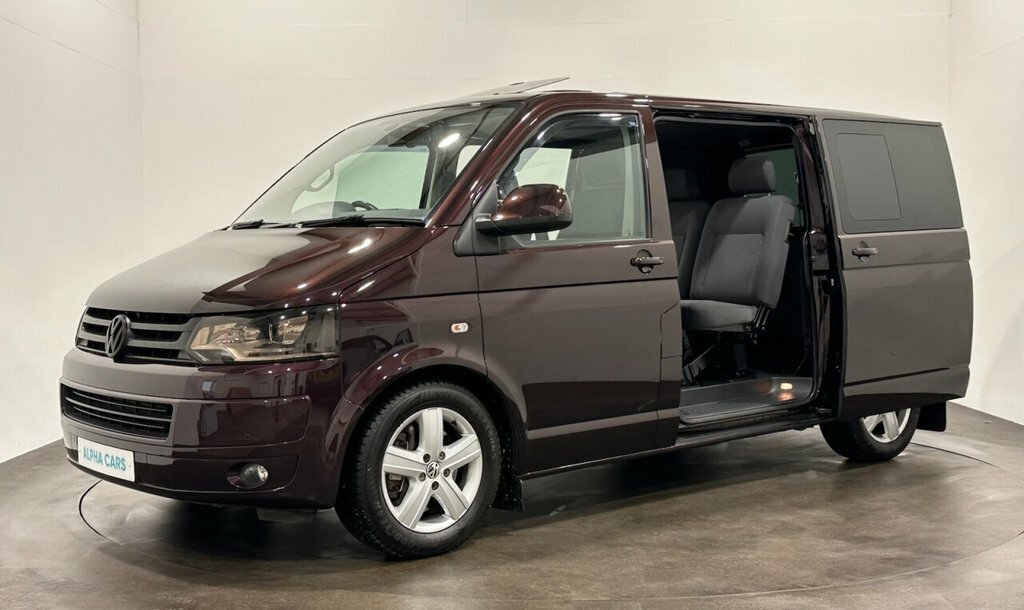 Volkswagen Transporter T30 Tdi Highline Lwb Vw T5 Sportine Seats No Vat Blue #1