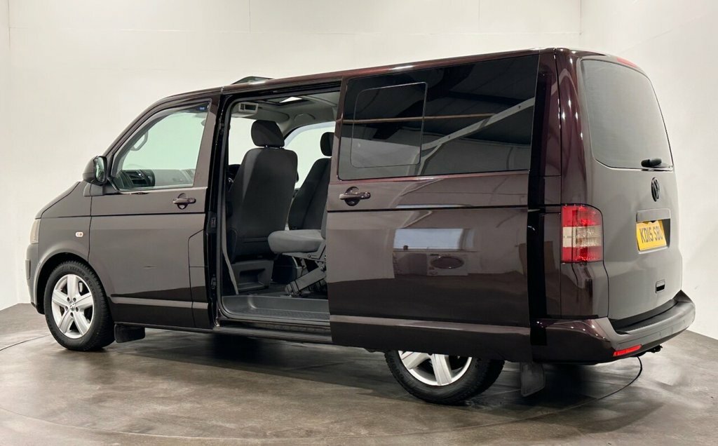Volkswagen Transporter T30 Tdi Highline Lwb Vw T5 Sportine Seats No Vat Blue #2